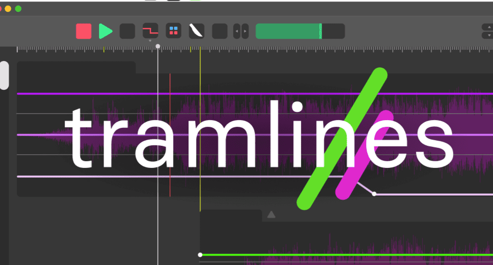 Tramlines: DJ mix making app interface concept